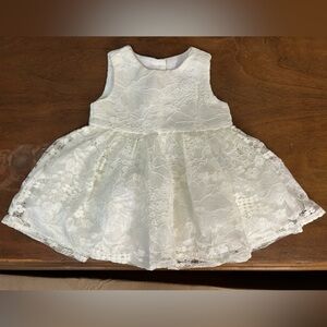 The Children's Place White Lace Formal Dress